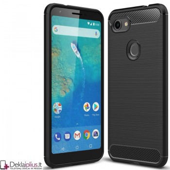 Carbon guminis dėklas - juodas (Google Pixel 3A Xl)